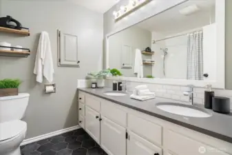 Beautifully updated bathroom.