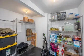 Storage located off of Home Gym room- plumbing available to convert to ensuite bathroom!