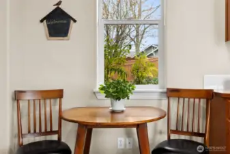 Kitchen has room for a little eat-in space