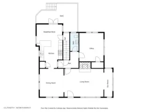 Main floor floorplan.