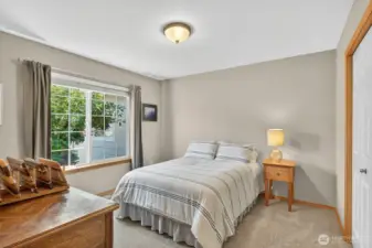 There is a guest room just off the entry way which would also make a great office.
