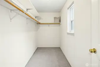 Huge walk-in closet.