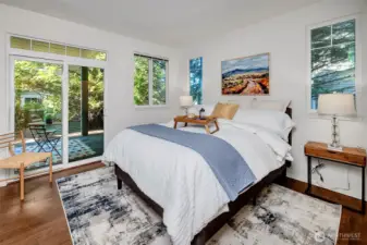 Primary suite with direct access to the patio.