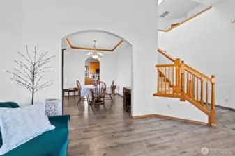 Formal living room just off the dining.