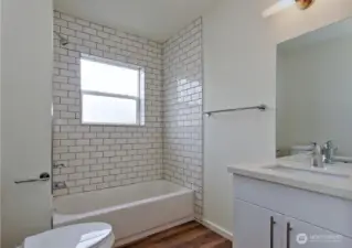 Photos of Unit A before tenant moved in