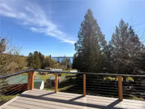Excellent view from the deck.