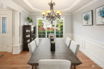 Formal Dining Room, Front and Center - what a lovely space to entertain!