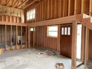 Unfinished Garage Space