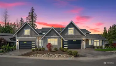 Front Elevation with Yellow Line as the Est Zero Lot Line home division wall.