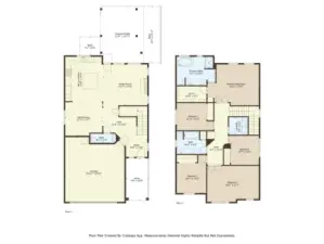 Floorplan.  Primary bedroom is located in the back of the house with views of the Valley.  Bonus room is currently used as a second primary bedroom.
