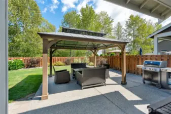 Patio with Gazebo - all weather, year around outdoor space ... a PNW must have!