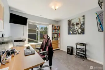 Bedroom #1 - used as a work from home space.