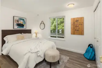 Third bedroom easily fits a queen-sized bed.