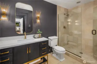 Recently upgraded guest suite bath