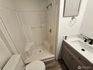 Good size shower