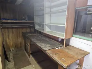 Workbenches in the shop