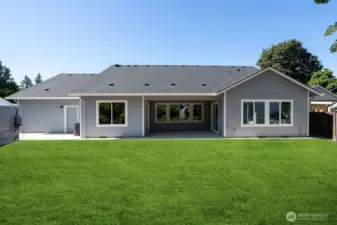 Back of previously built home