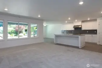 Previously built home living room
