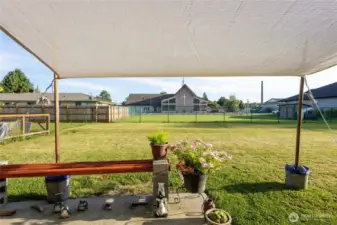 Looking from Unit 109 patio