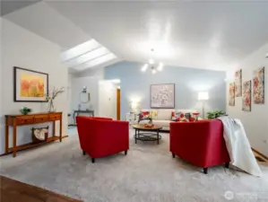 The living room allows for many furniture plan configurations and is great for entertaining or relaxing.
