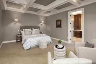 Primary suite, main level