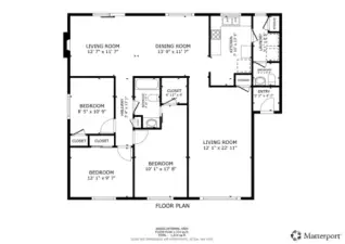 Floor plan with approximate measurements