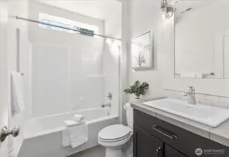 Full bath on main floor.