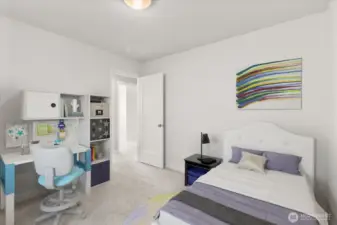 4th bedroom. Virtually staged.