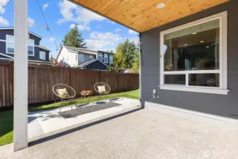 Back patio.