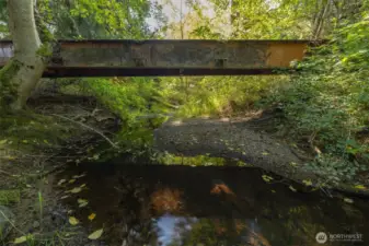 Bridge across Squalicum Creek.