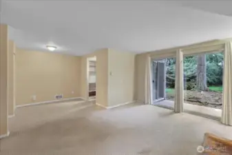 Great shot of Living and Dining area!