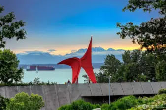 Steps to the SAM sculpture park
