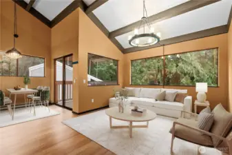 Open layout great for hosting