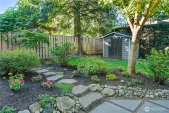 Out Building-easy to access barn door shed.