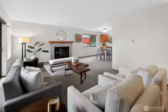 Wood-burning Fire Place and A/C Keeps you comfortable year round!