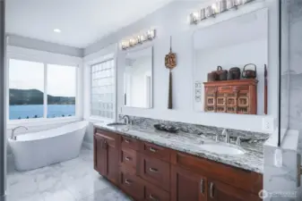 Primary Bathroom with Heated Floors