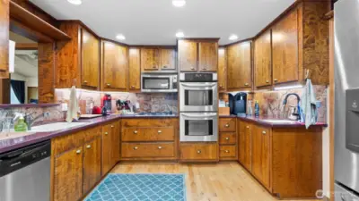 Kitchen with SS appliances