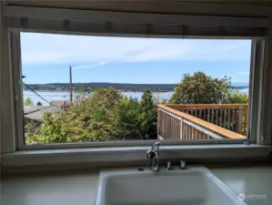 View from the kitchen while doing dishes.