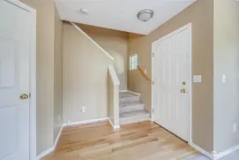 Up the stairs you will find 3 bedrooms and 2 bathrooms.