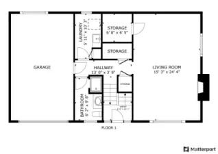 Matterport Floorplan || Main Level