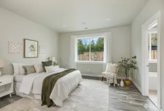 Primary bedroom with 5 piece ensuite bathroom