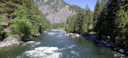 The Spring snow melt in action