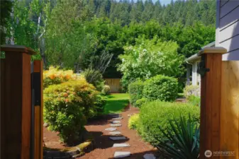 Entrance to back yard