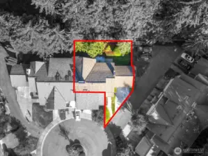 An overview of the property for this unit, which is on the ground floor only, and features a private fenced backyard.