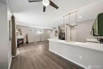 Looking back from the Dining Room area to the Great Room