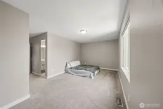 Plenty of room in the Primary bedroom.