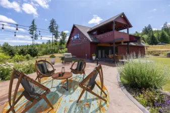 BBQ, anyone? Whether you're hosting family and friends or simply unwinding in your own private retreat, this outdoor space offers endless opportunities for relaxation and entertaining. There is outdoor power for a hot tub to the right of the bbq.