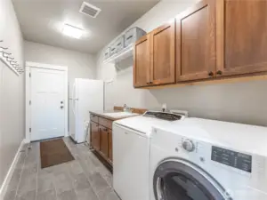 Laundry Room w/sink and cabinetry