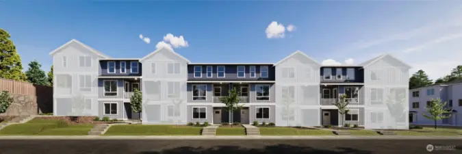 Image is a rendering   Photographs are for illustrative purposes only. Features, finishes, interior/exterior colors, landscaping and floorplan shown may vary from actual homes built.