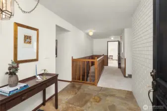 Foyer with original features.